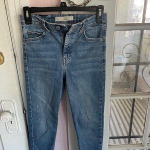 Topshop Jaime Jeans in Mid Blue Size 26